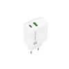 Ładowarka sieciowa Ribera 1x USB-A + 1x USB-C 20W Biała-9971220