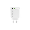 Ładowarka sieciowa Ribera 1x USB-A + 1x USB-C 20W Biała-9971221