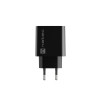 Ładowarka sieciowa Ribera 1x USB-A + 1x USB-C 20W Czarna-9971227