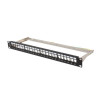 Patch panel pusty 24 porty 1U 19 cali ftp do modułów keystone czarny-9972304