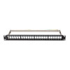 Patch panel pusty 24 porty 1U 19 cali ftp do modułów keystone czarny-9972305