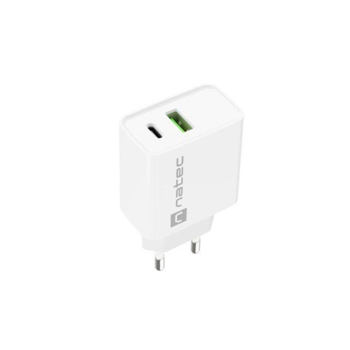 Ładowarka sieciowa Ribera 1x USB-A + 1x USB-C 20W Biała -9971220