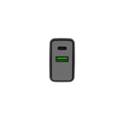 Ładowarka sieciowa Ribera 1x USB-A + 1x USB-C 20W Czarna-9971231