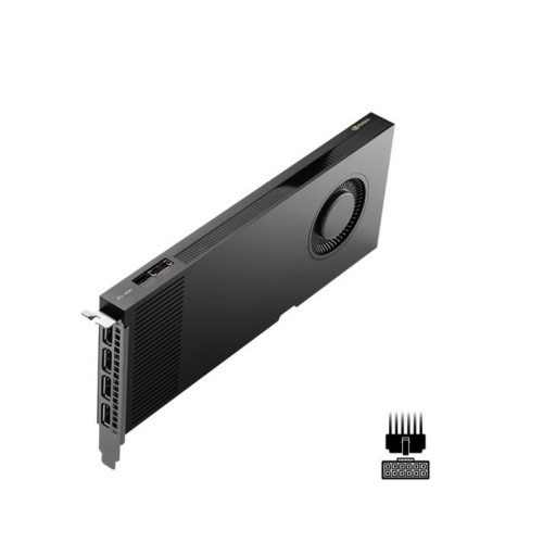Karta graficzna PNY NVIDIA RTX 4000 Ada Generation, 20 GB GDDR6 160-bit, PCIe 4.0 x16, Single Slot, 4x Mini DP 1.4a, ATX - ATX bracket, 1x 16-pin power supply cable, retial-9980627