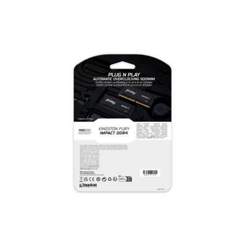 Kingston 32GB 3200MHz DDR4 CL20 SODIMM FURY Impact KF432S20IB/32-9985686