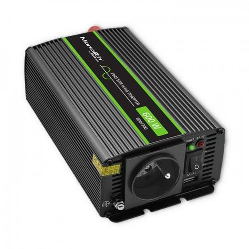 QOLTEC PRZETWORNICA NAPIĘCIA MONOLITH | 300W | 600W | 12V NA 230V | CZYSTY SINUS-9989931